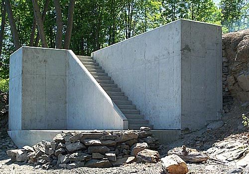 Concrete stairs