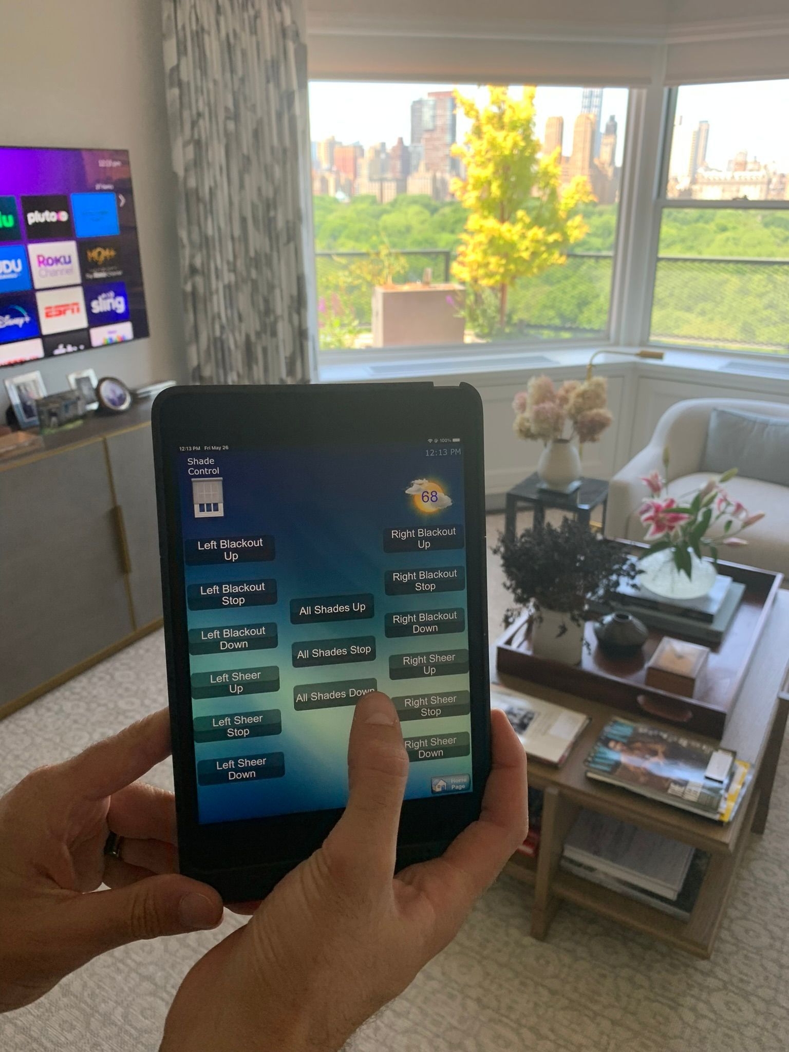 Remote and television set-up