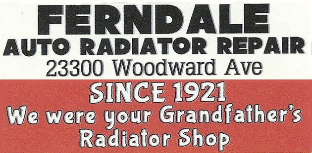 Ferndale Auto Radiator Repair Logo