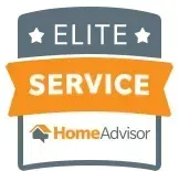 It is a badge that says elite service home advisor.