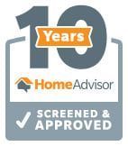 The home advisor logo has been screened and approved for 10 years.