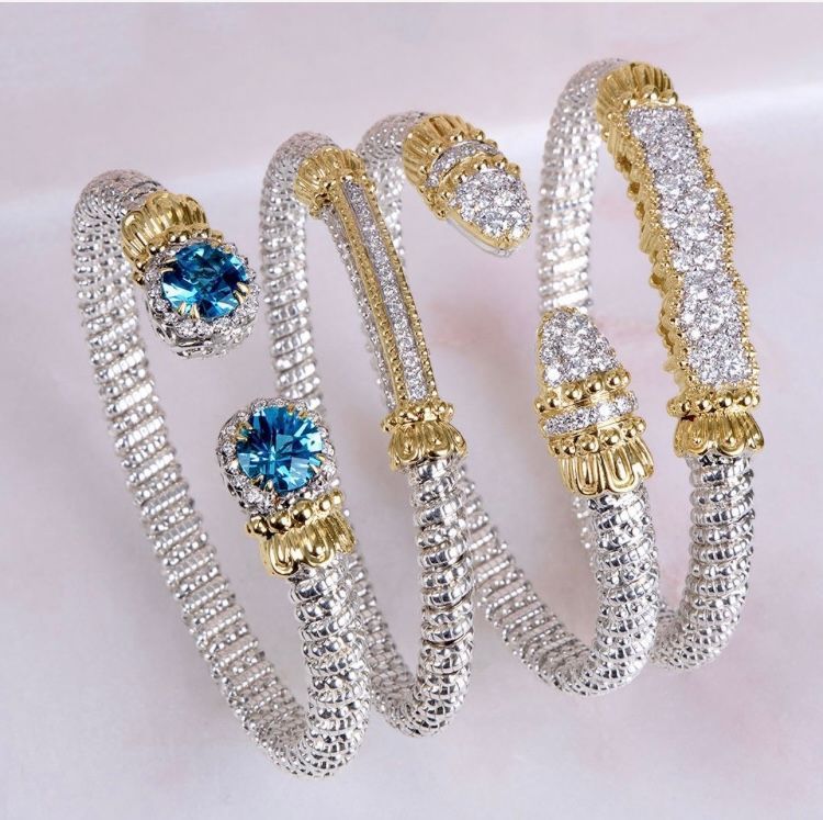 vahan silver and gold bangles