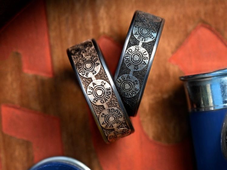 wedding bands with usa gauge 12