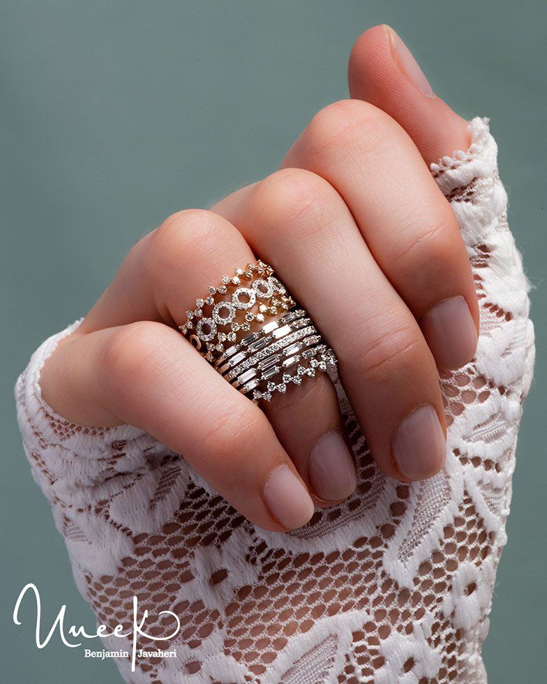 Custom diamond rings