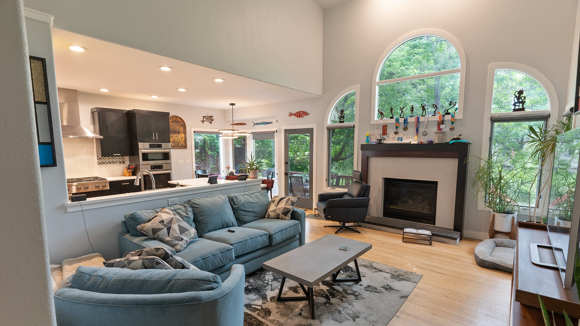 Living room remodel - after