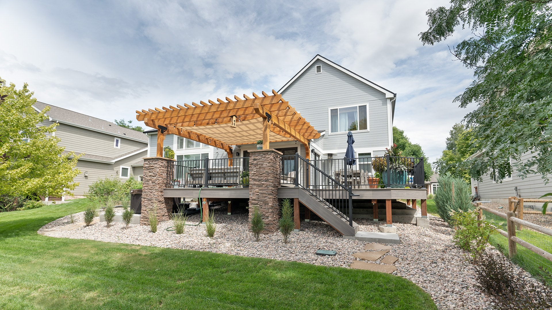 Home exterior remodel - after