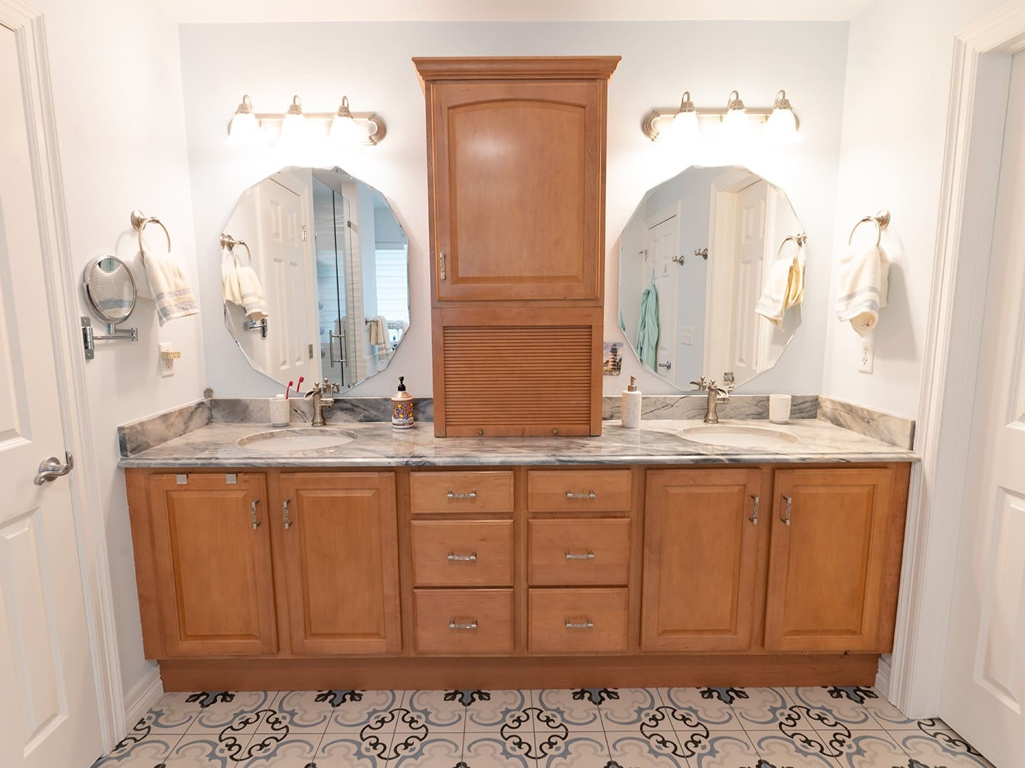 Bathroom with vanity remodel - after