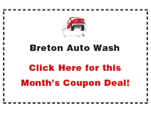 Breton Auto Wash Monthly's Coupon