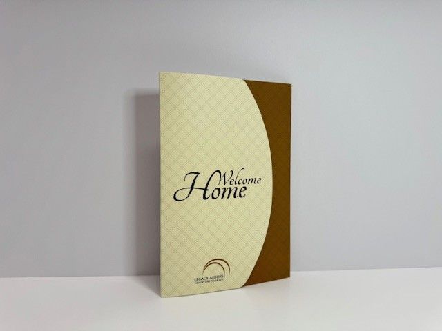 A welcome brochure with 