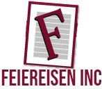 Logo for Feiereisen Inc: Maroon "F" over a gray-lined box, within a maroon square, and text "FEIEREISEN INC" below.