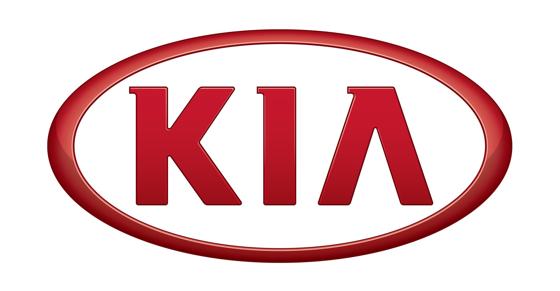 Kia logo: Red text 