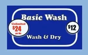 A blue sign for 