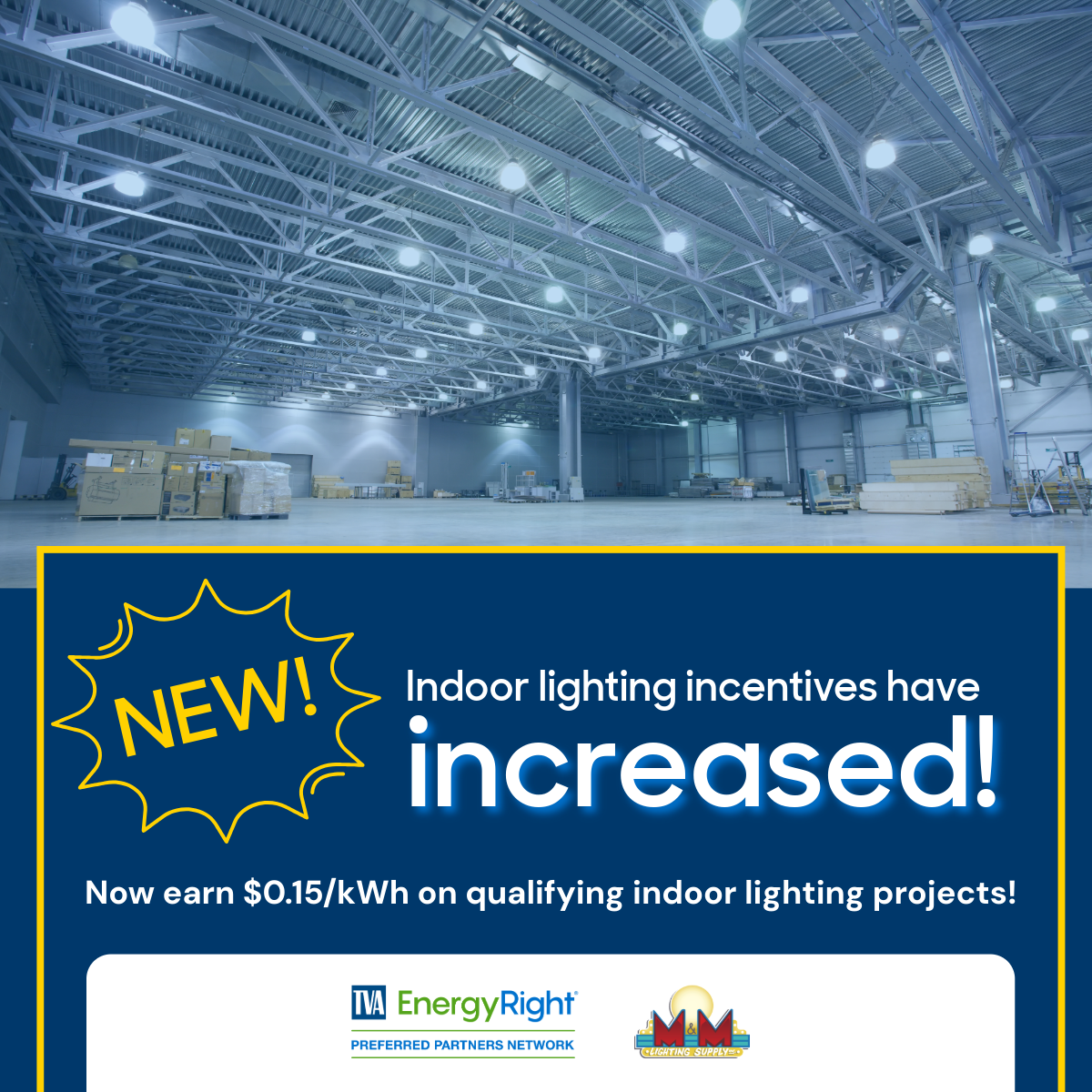 A picture of a man holding a book with the words fast track lighting incentives on it