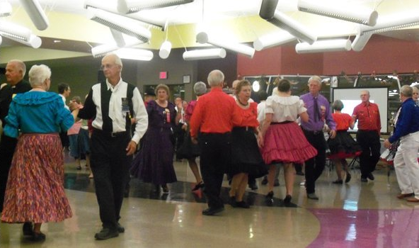 Senior couple's dancing