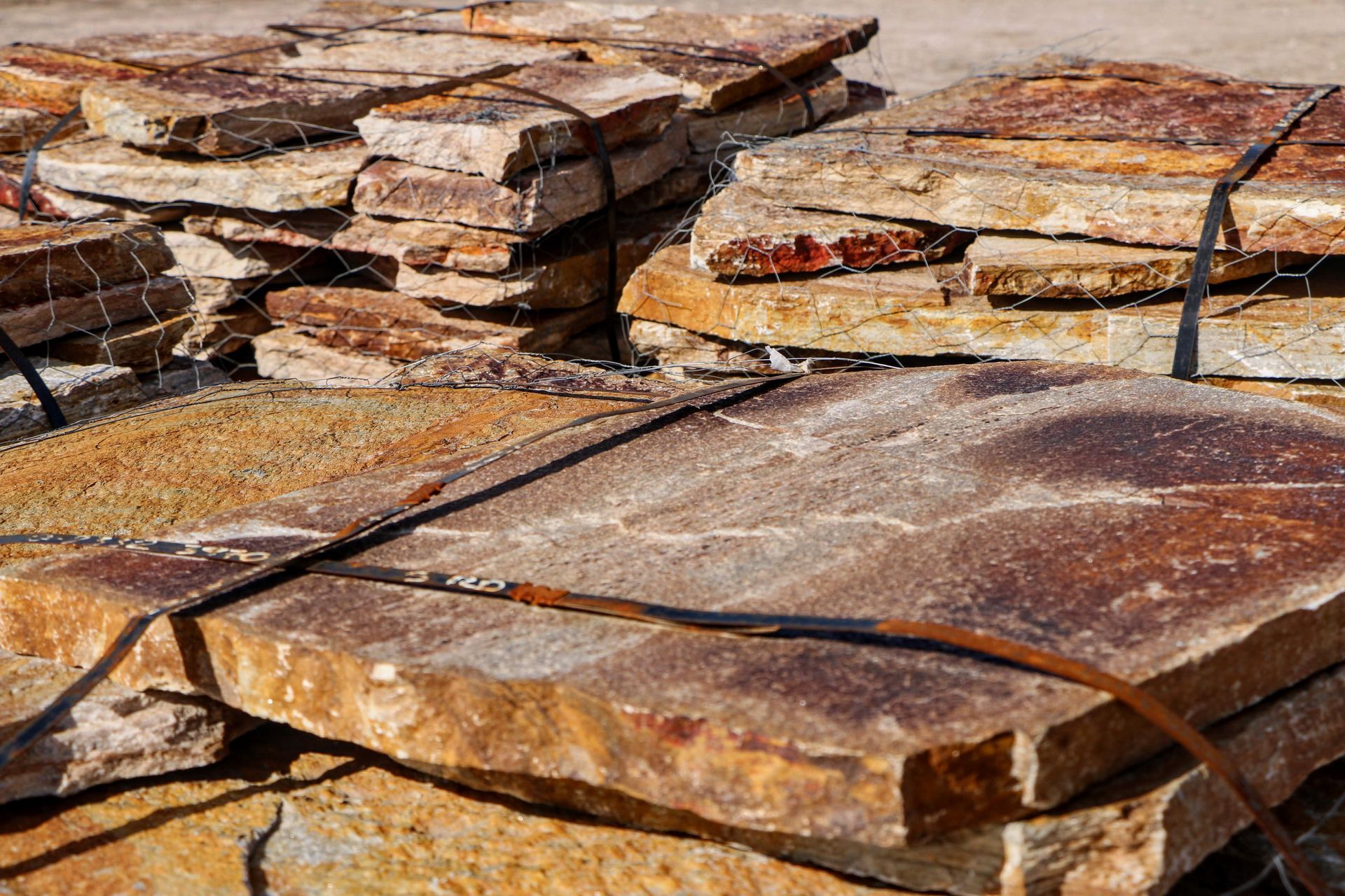 A pile of rocks sitting on top of each other.