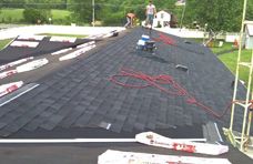 Shingle roof re-roofing