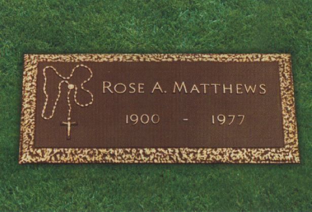 white eagle bronze marker rose