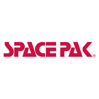Red SPACEPAK logo on a white background