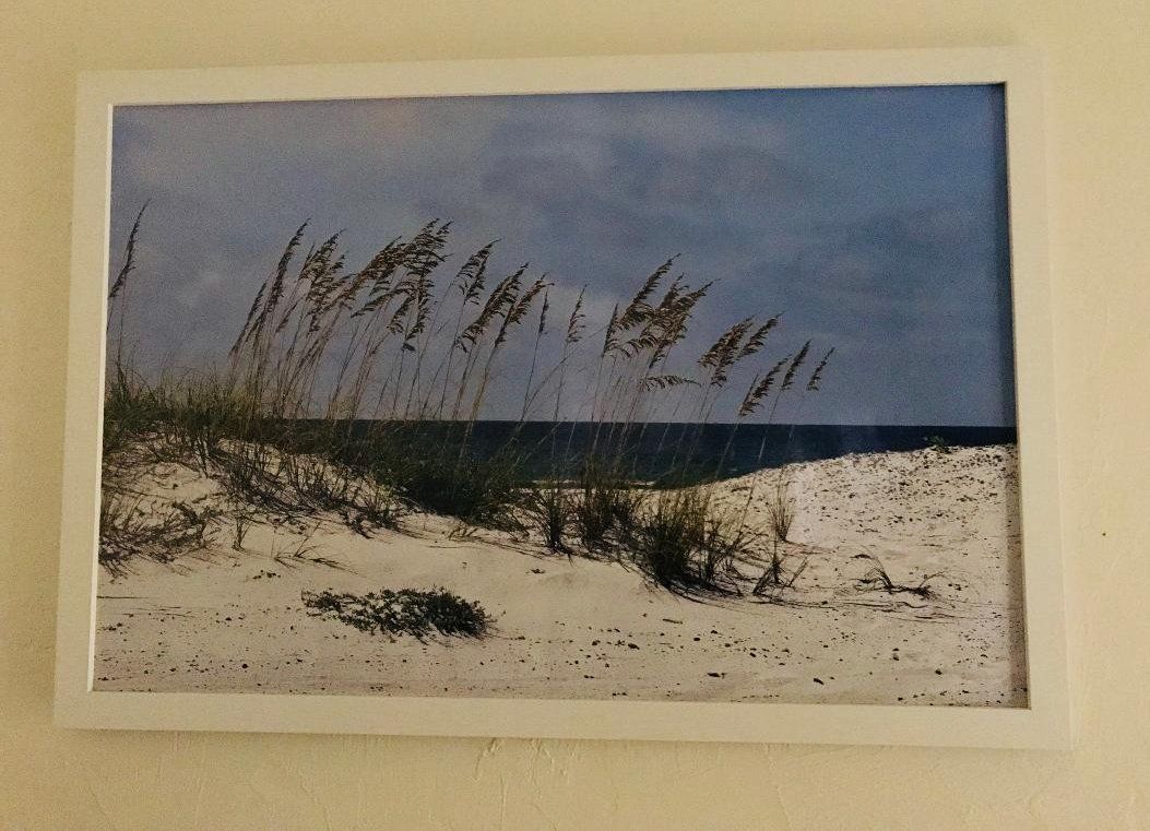Framed beach picture
