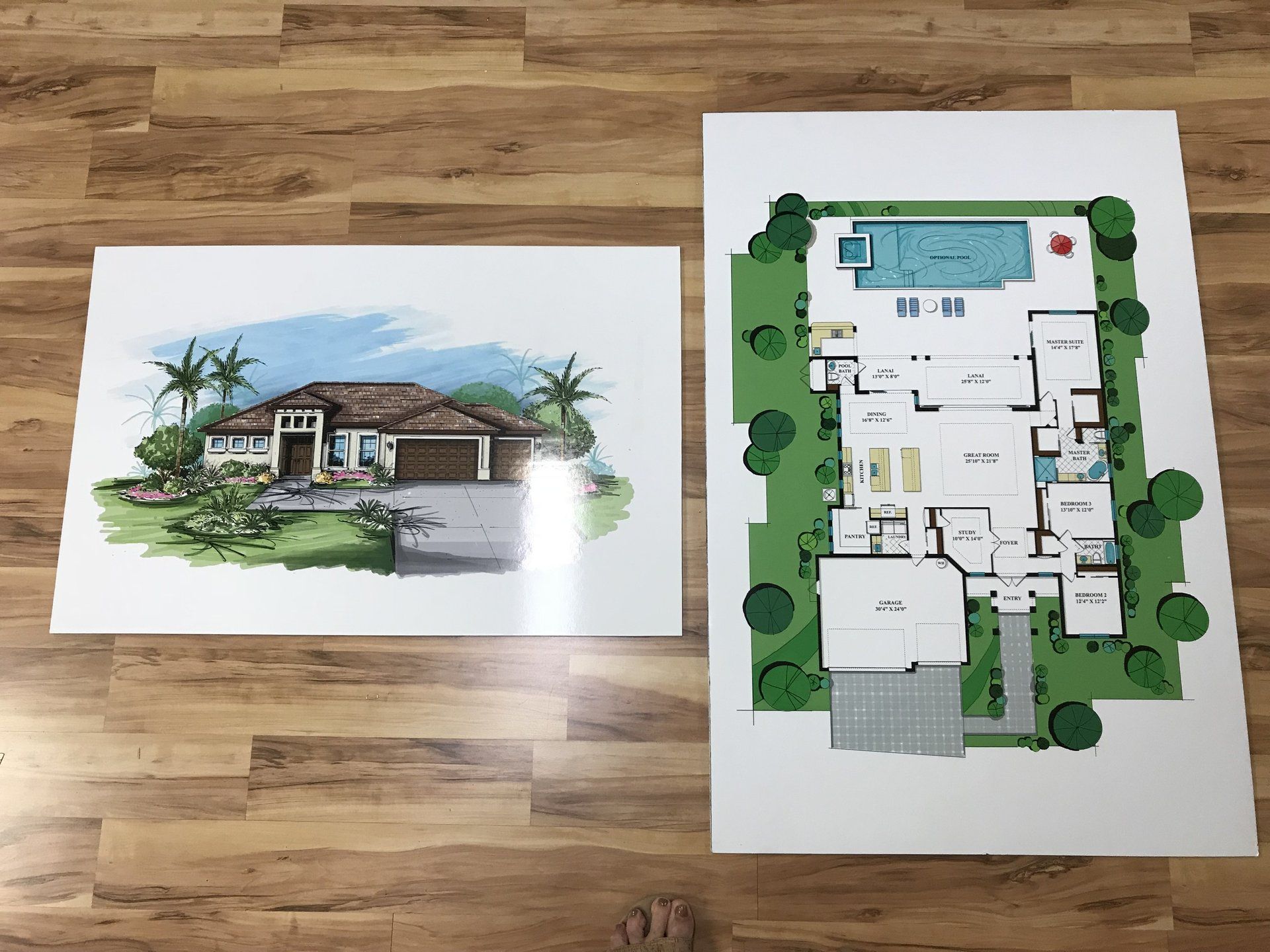Laminate rendering