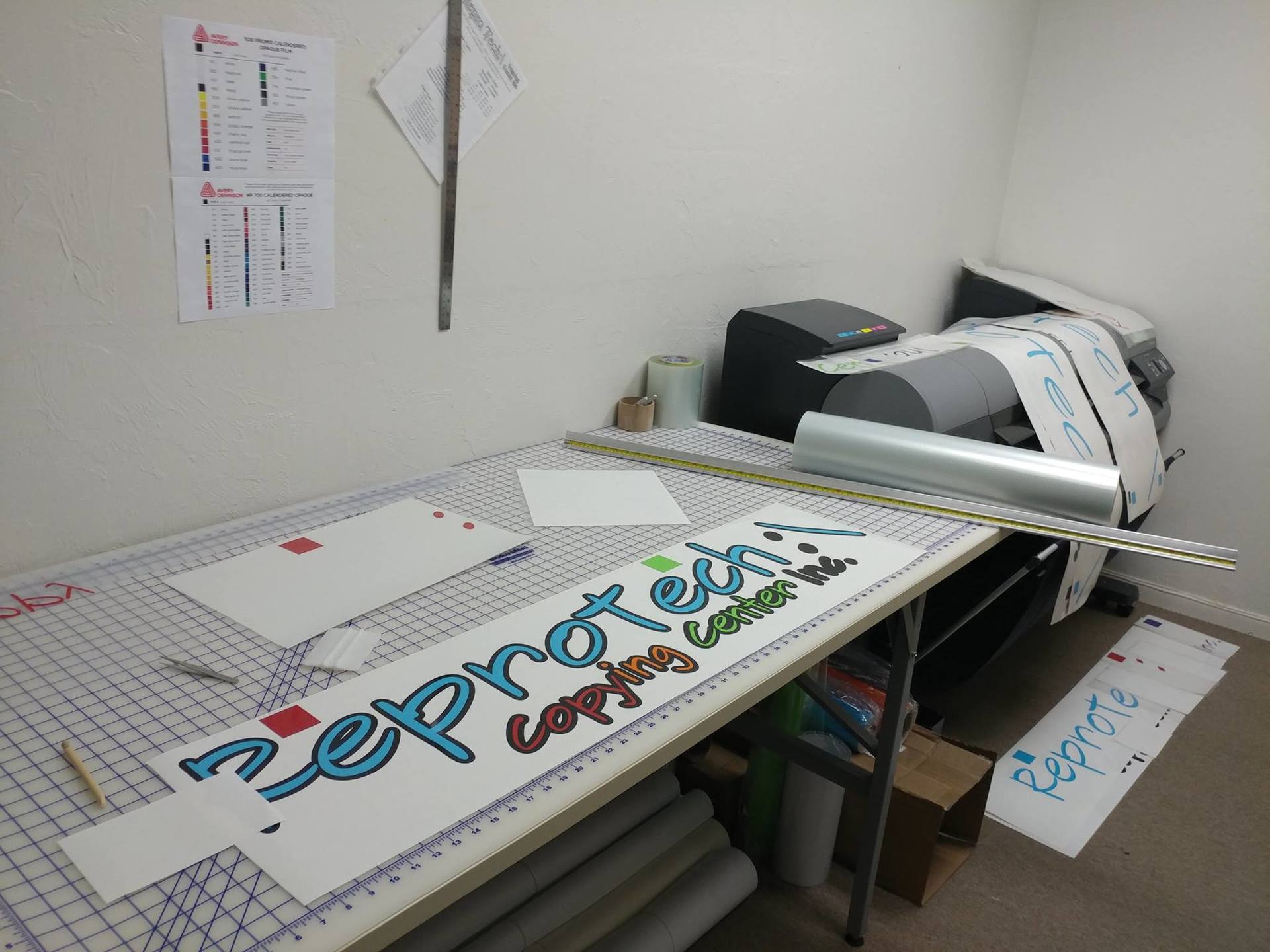 Vinyl print room