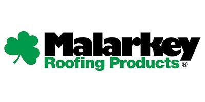 The Malarkey Roofing Products logo: a green clover icon next to the text 