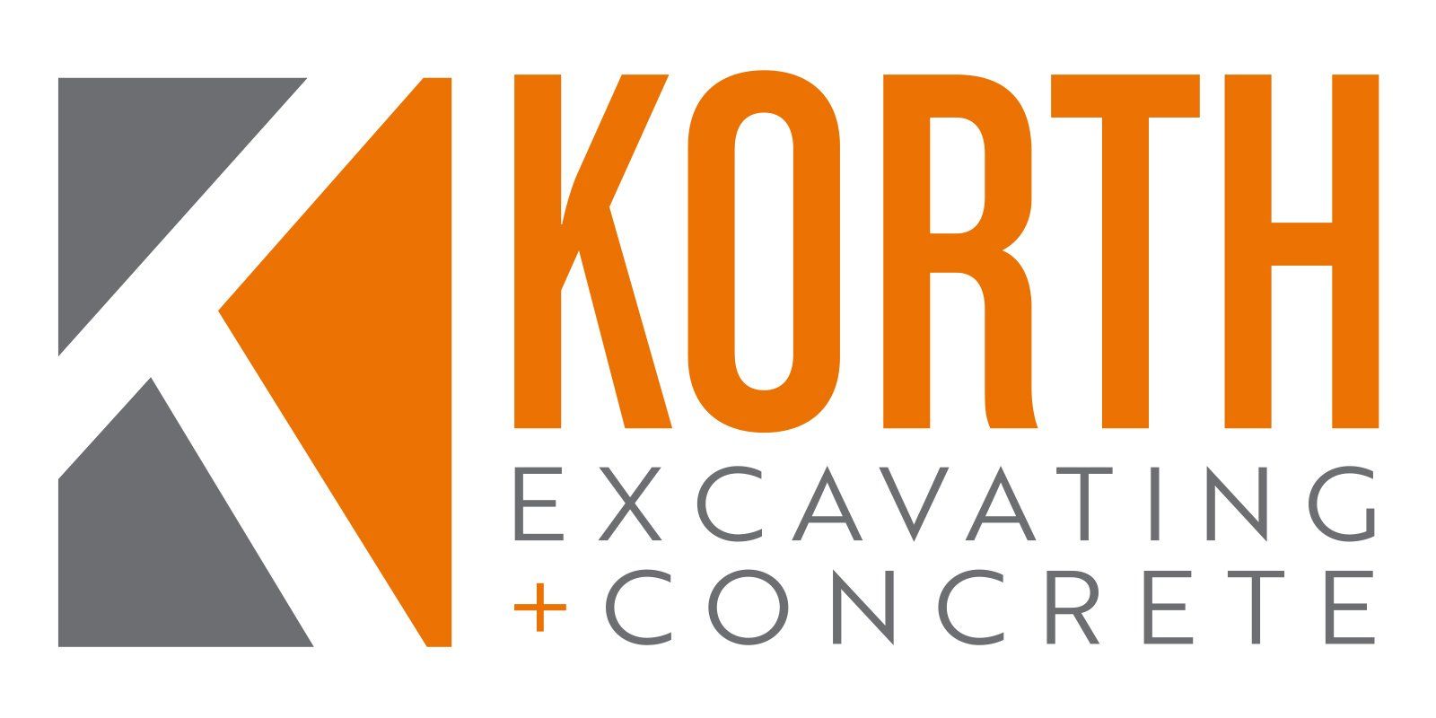 Korth Excavating and Concrete logo
