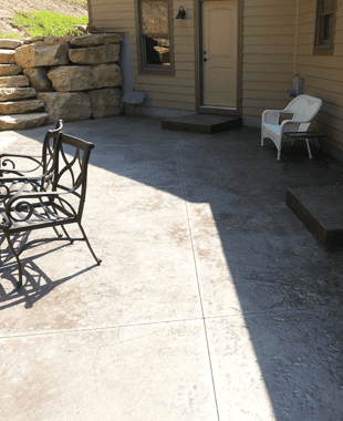 Concrete patio