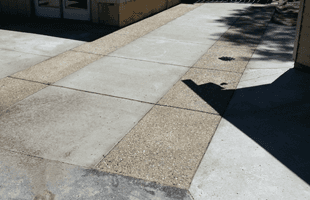 Concrete sidewalk