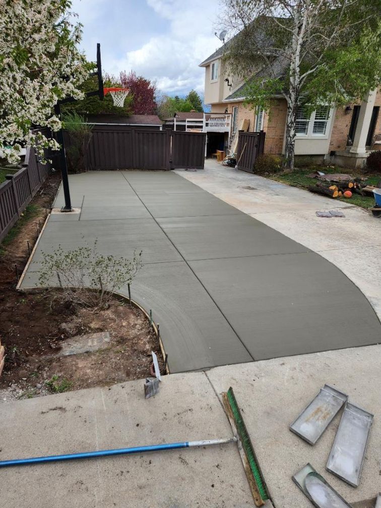 Concrete patio