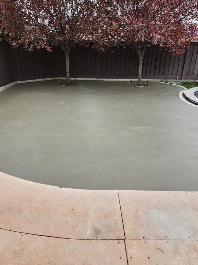 Concrete patio