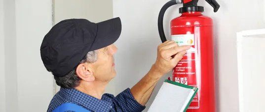 Fire extinguisher inspection