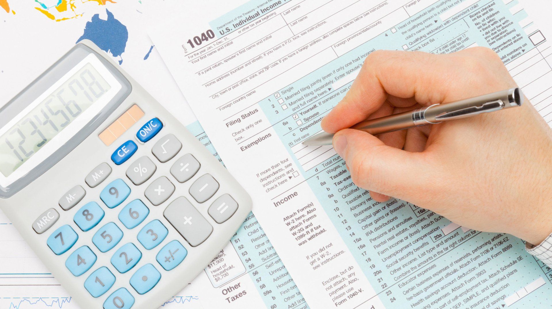 Tax preparation office