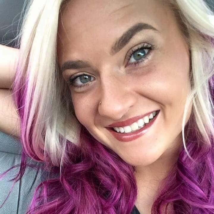 Colors and highlights hair