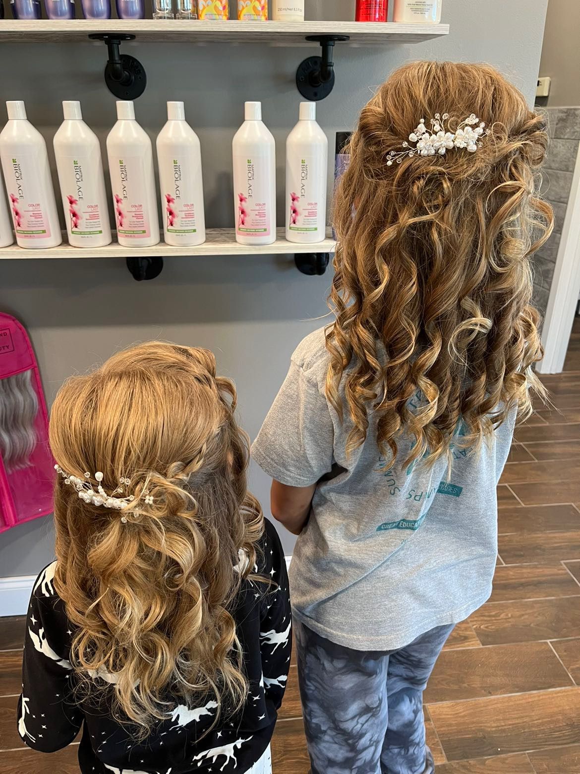 Kids with curly hair