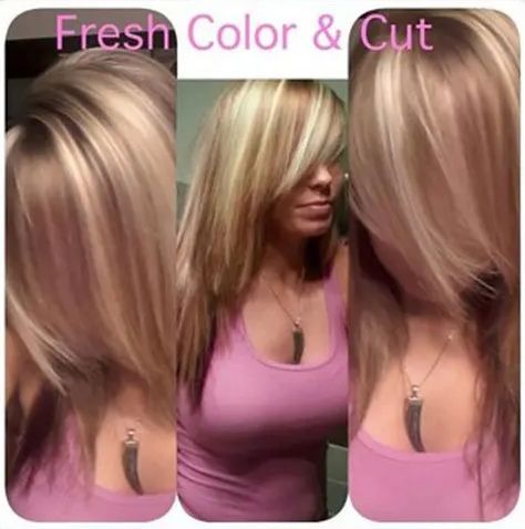 Hair color and highlights