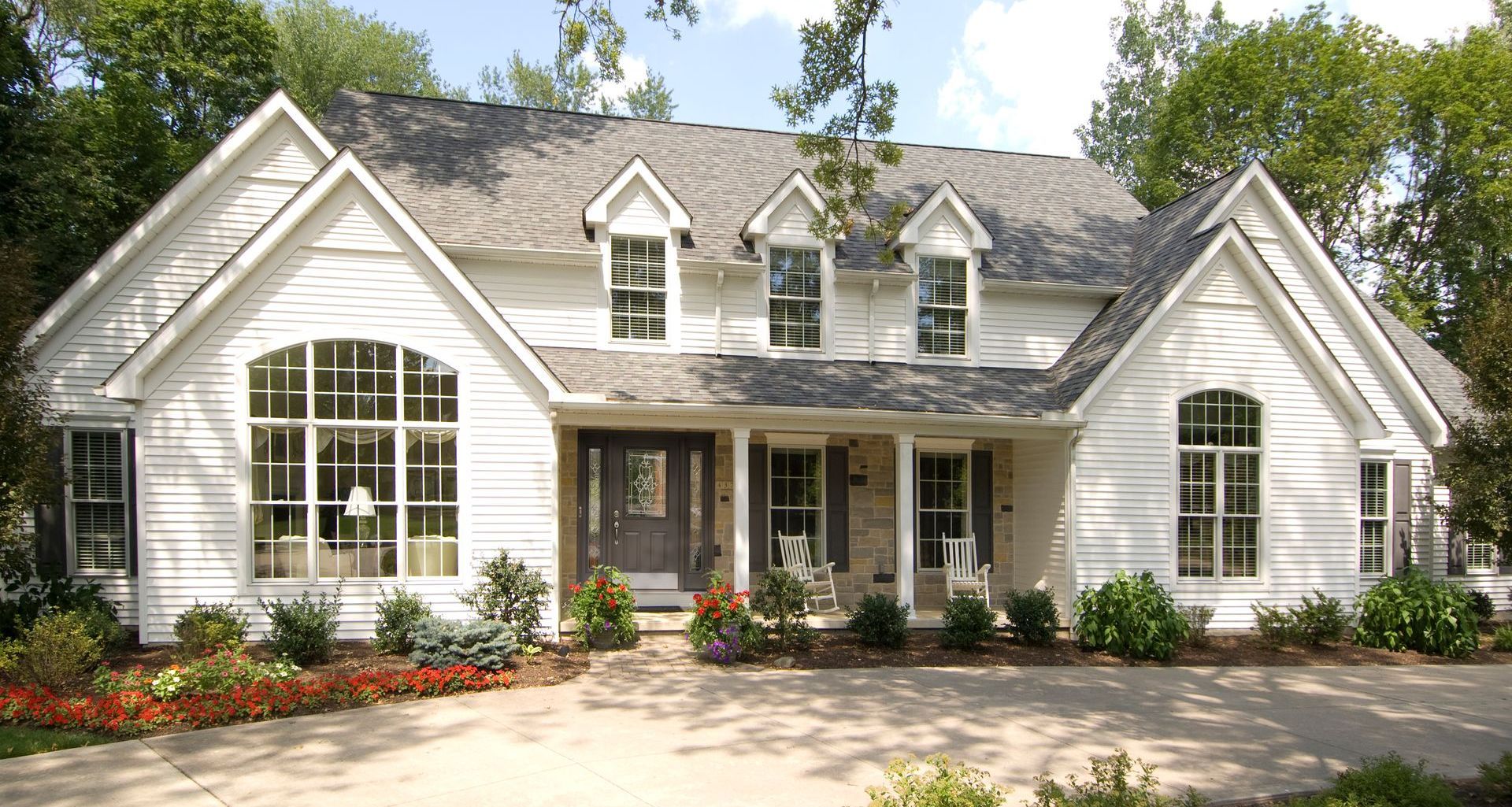 house with brown siding