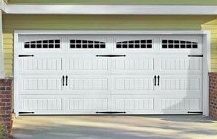 white garage door
