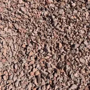 Close-up of reddish-brown gravel.