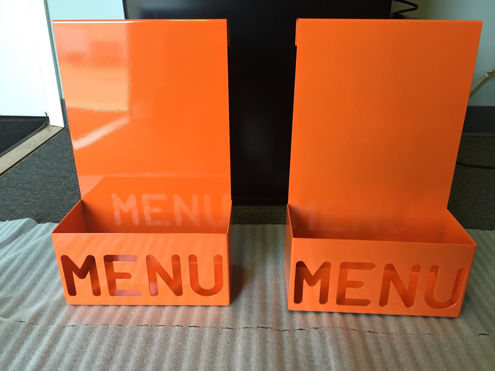 Menu holders