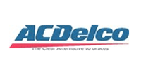 ACDelco logo: blue text with a red horizontal stripe underneath on a white background.