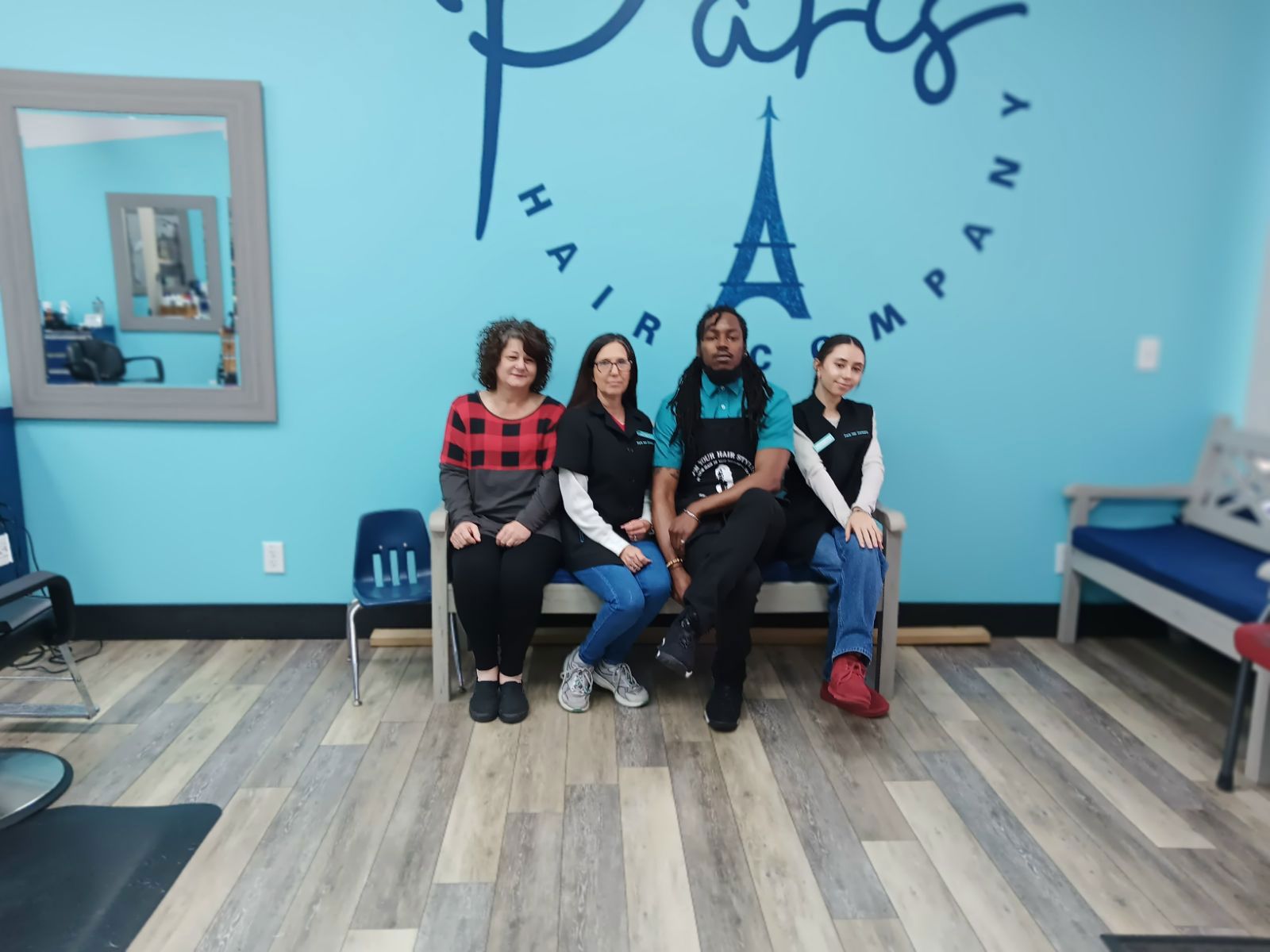 Stylist on the bench