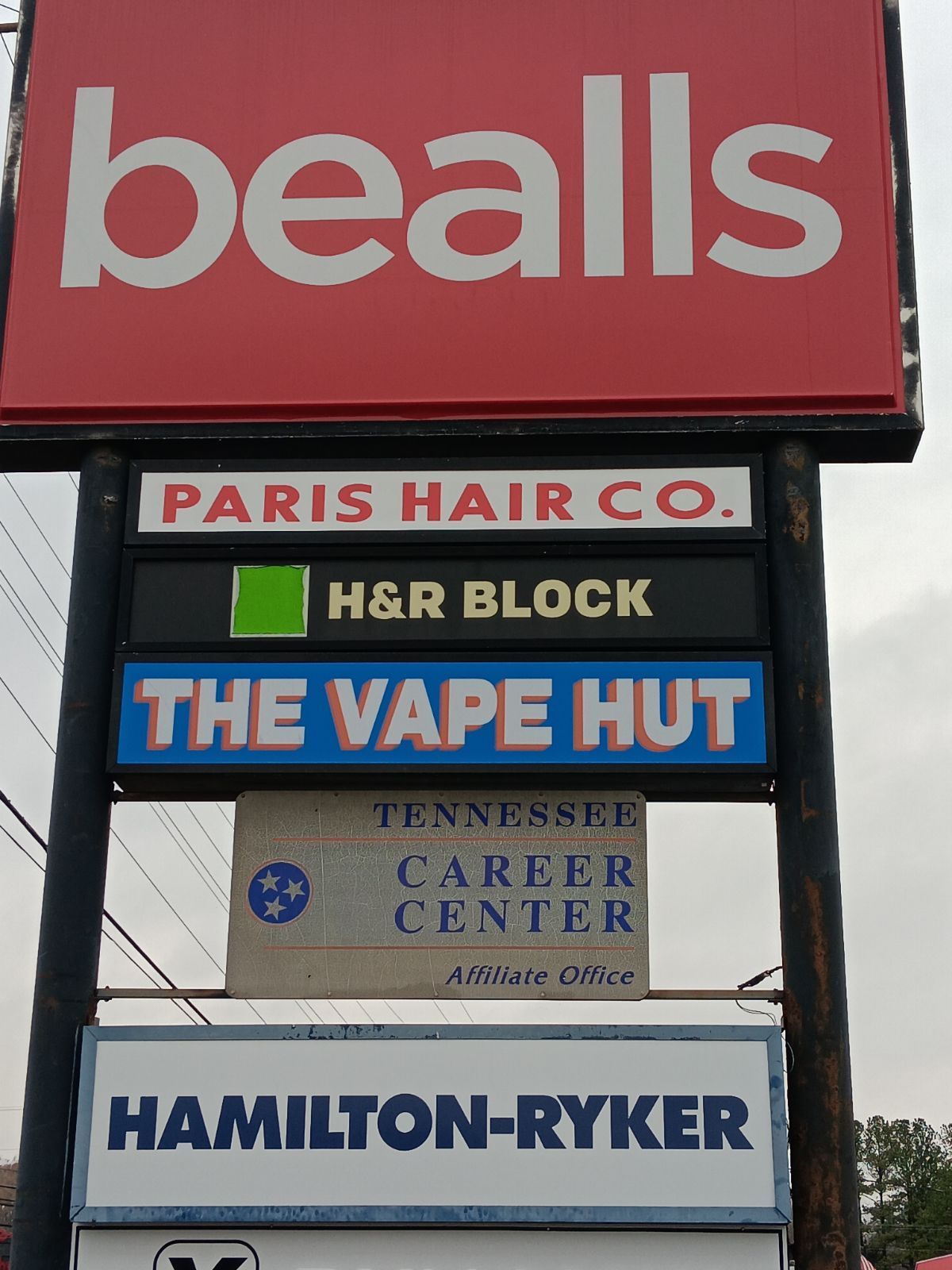 Sign tree at the road