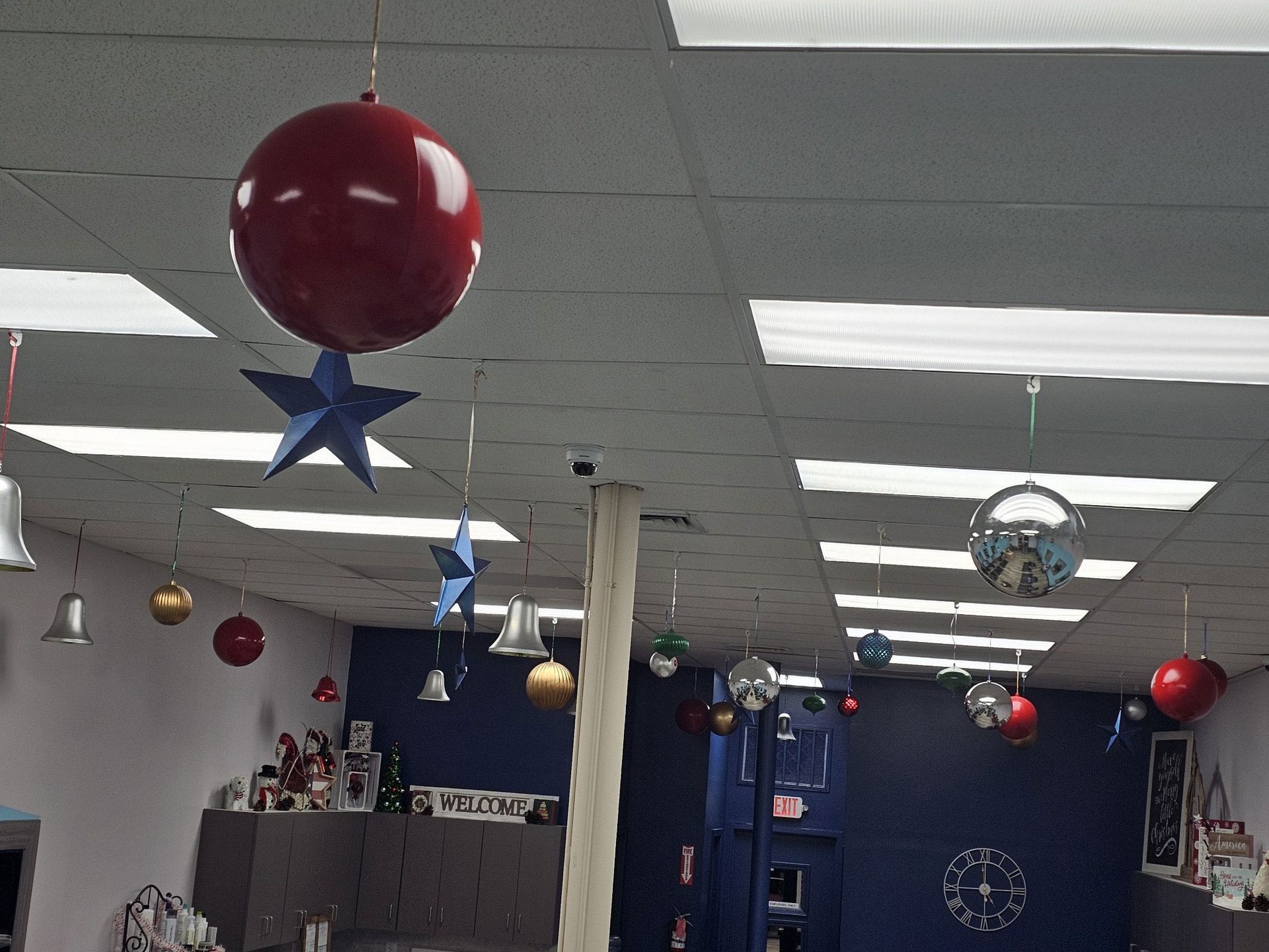 PHC Christmas decorated ceiling
