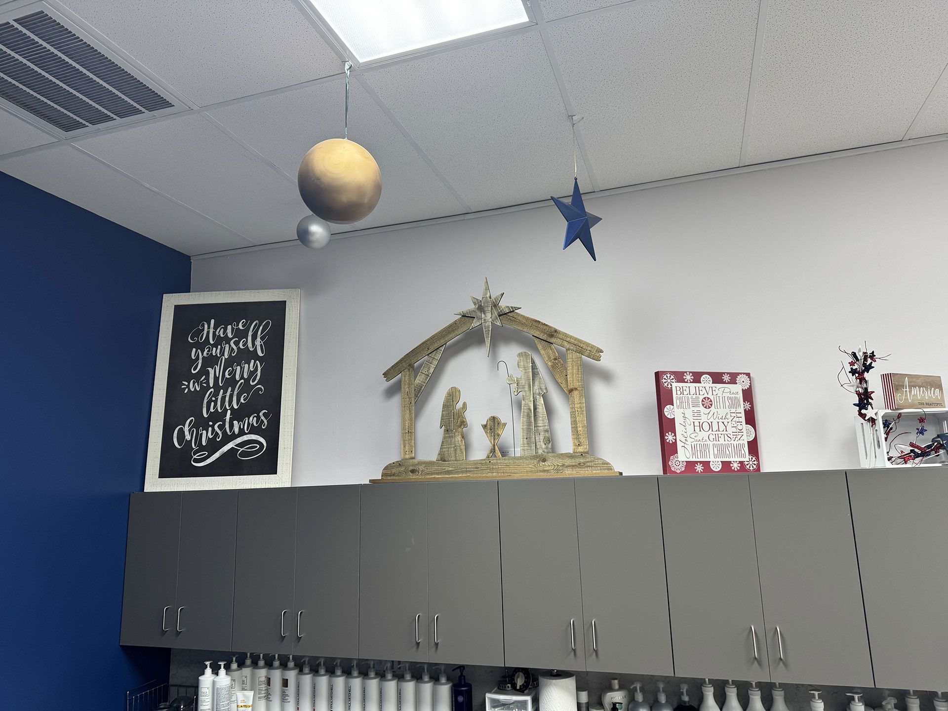 PHC Christmas decorated cabinets 