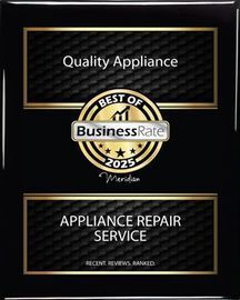 Award plaque for Quality Appliance,