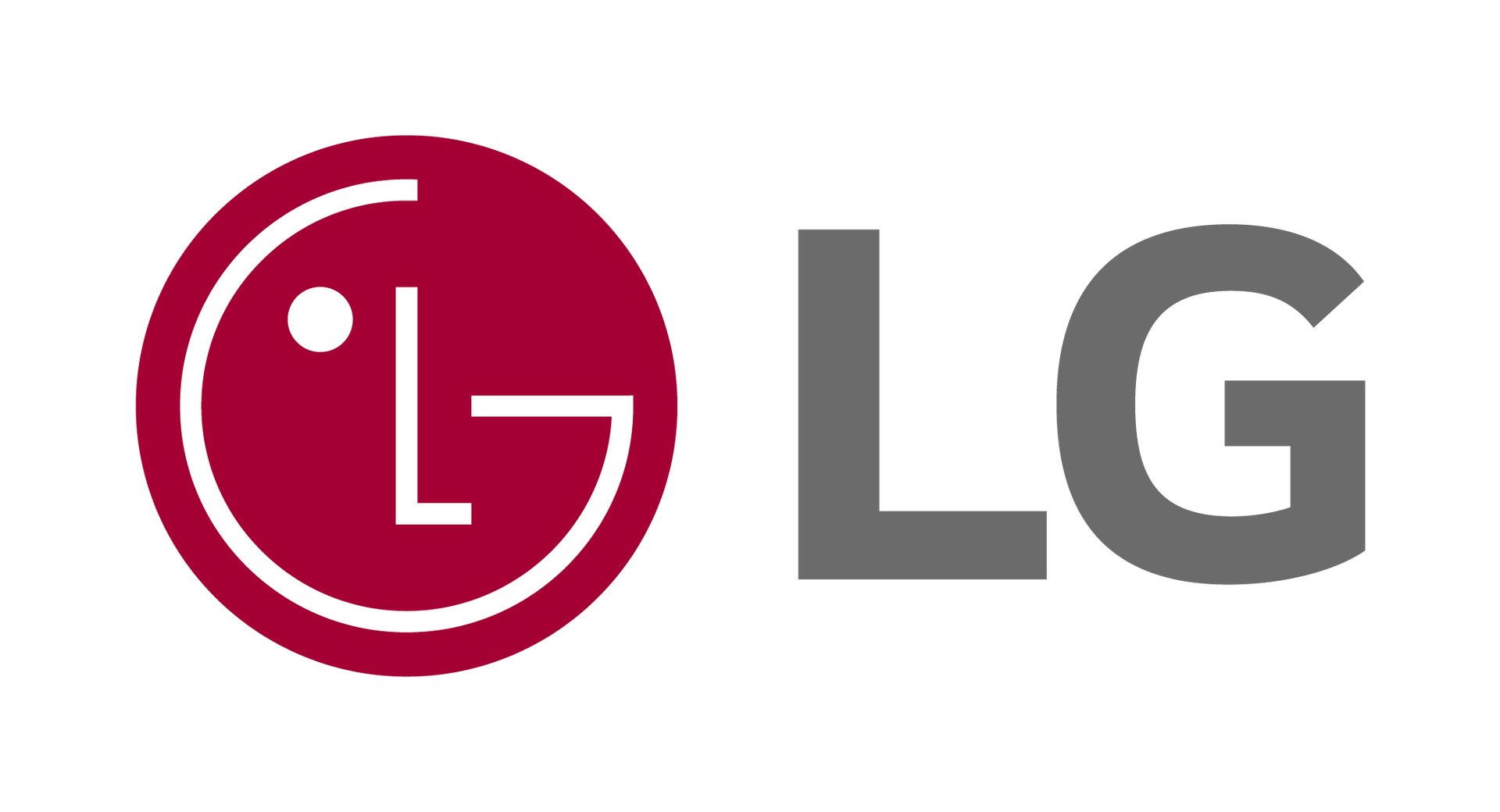 LG logo: red circle with