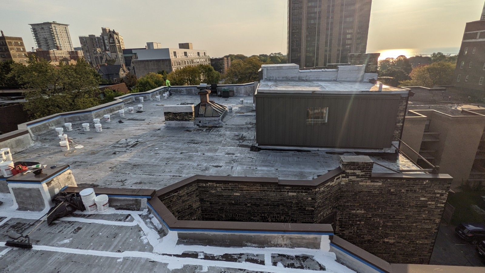 Before roof restoration