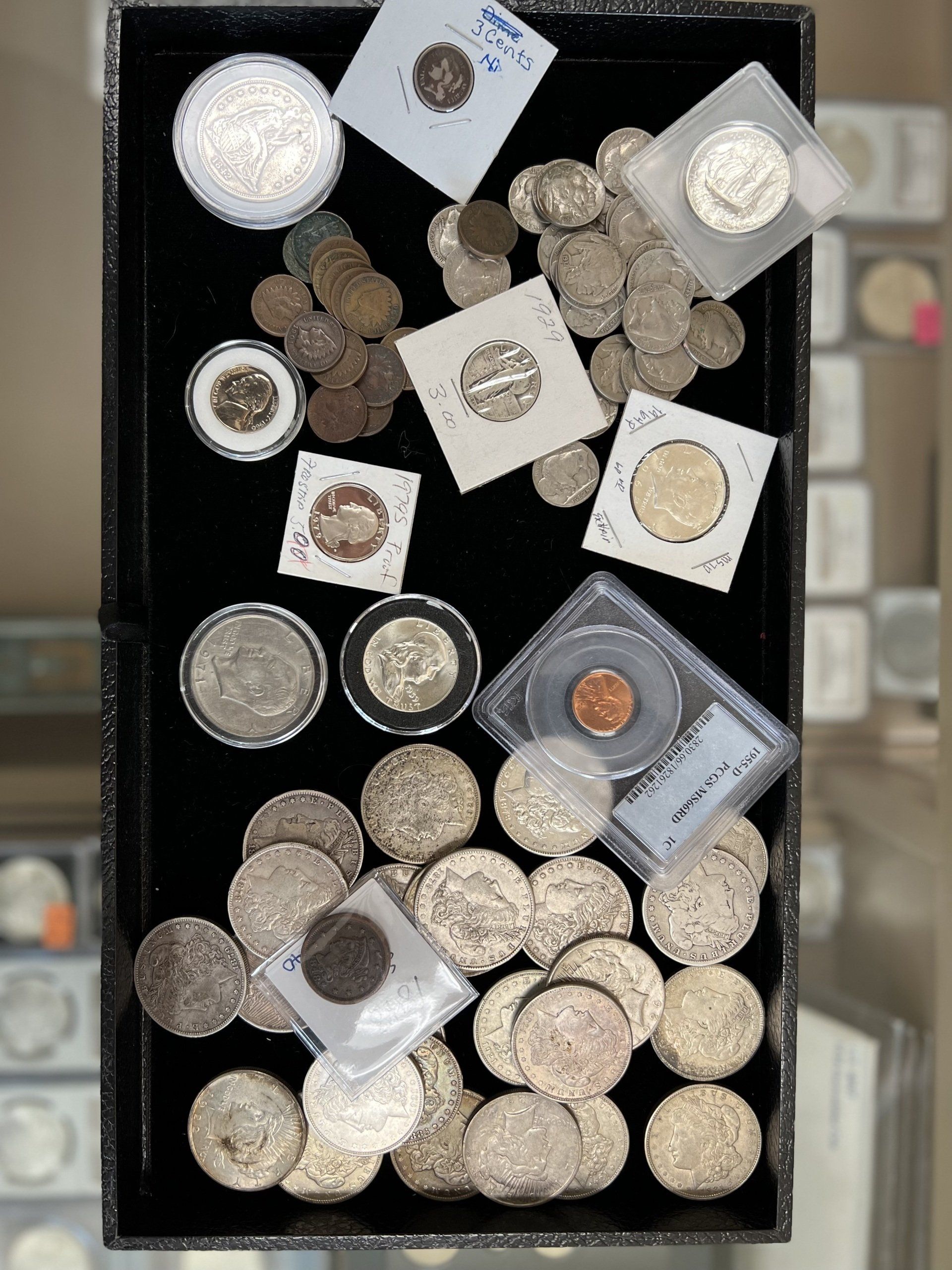 lots of different coins