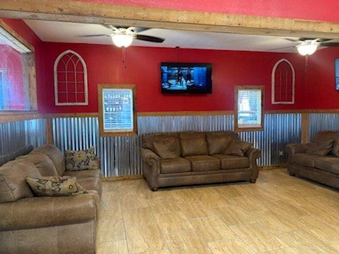 Lounging area - auto repair shop